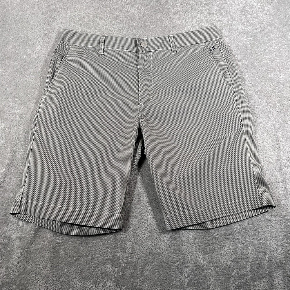 Bonobos Maide Shorts Mens 32 Gray Micro Houndstooth Golf Performance Quick Dry